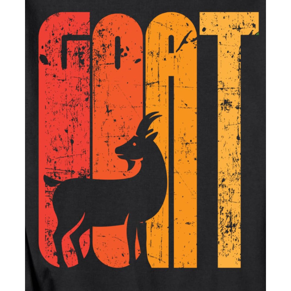 Long Sleeve Shirts for Men sweatshirt Goat Distressed Vintage Retro Gift For Goat Lovers Sweatshirt Tee Streetwear Casual tops clothes