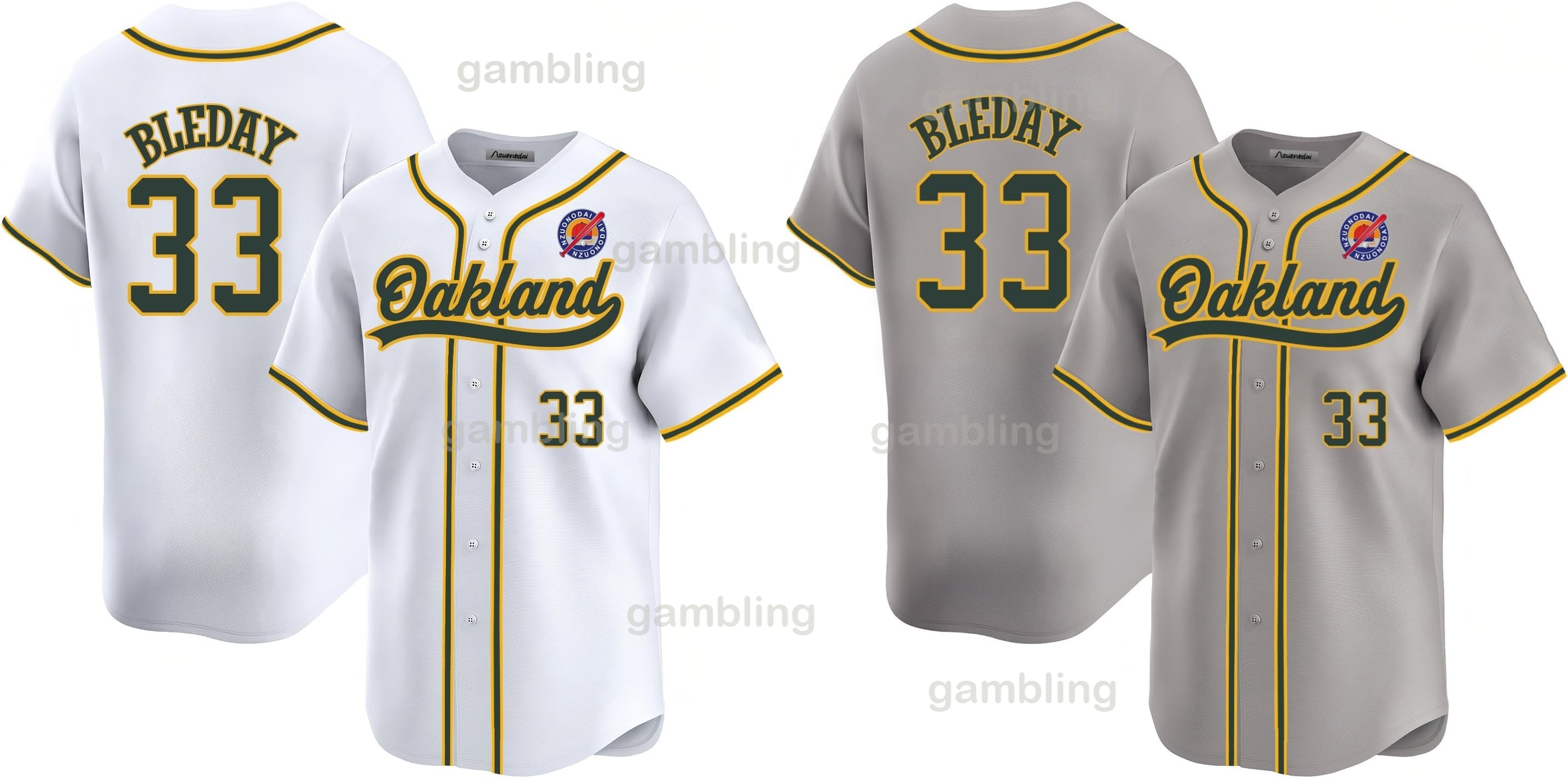 Mens/Youth Oakland Baseball Stitched Jerseys 9 Reggie 26 Matt 24 Rickey 2 Khris 22 Ramon 6 Jace 45 Richard Custom Any name Any Number Baseball Jerseys