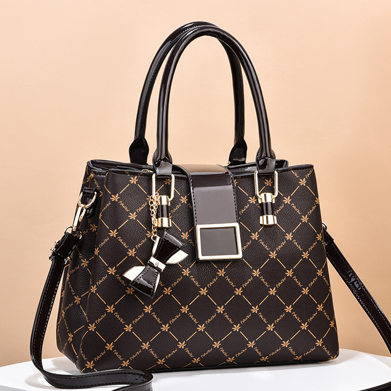 Women's Bag 2024 New Fashionable Printed Women's Handbag Large Capacity Colored Single Shoulder Crossbody Bag Trendy