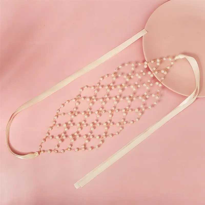 Bridal Headpiece Faux Pearl Decor Wedding Headband Bride Hair Jewelry Women Faux Pearl Headband Bride Tiara Hairband AccessoriesX240913