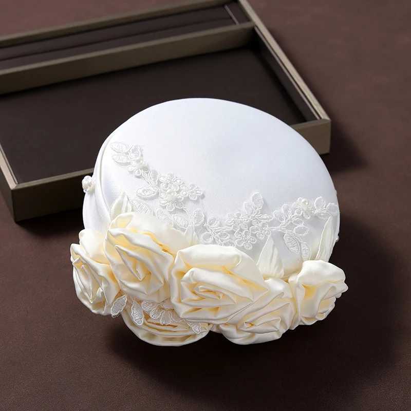 New style French Hepburn top hat bridal dress hair accessories retro travel photo wedding headdress hatX240913