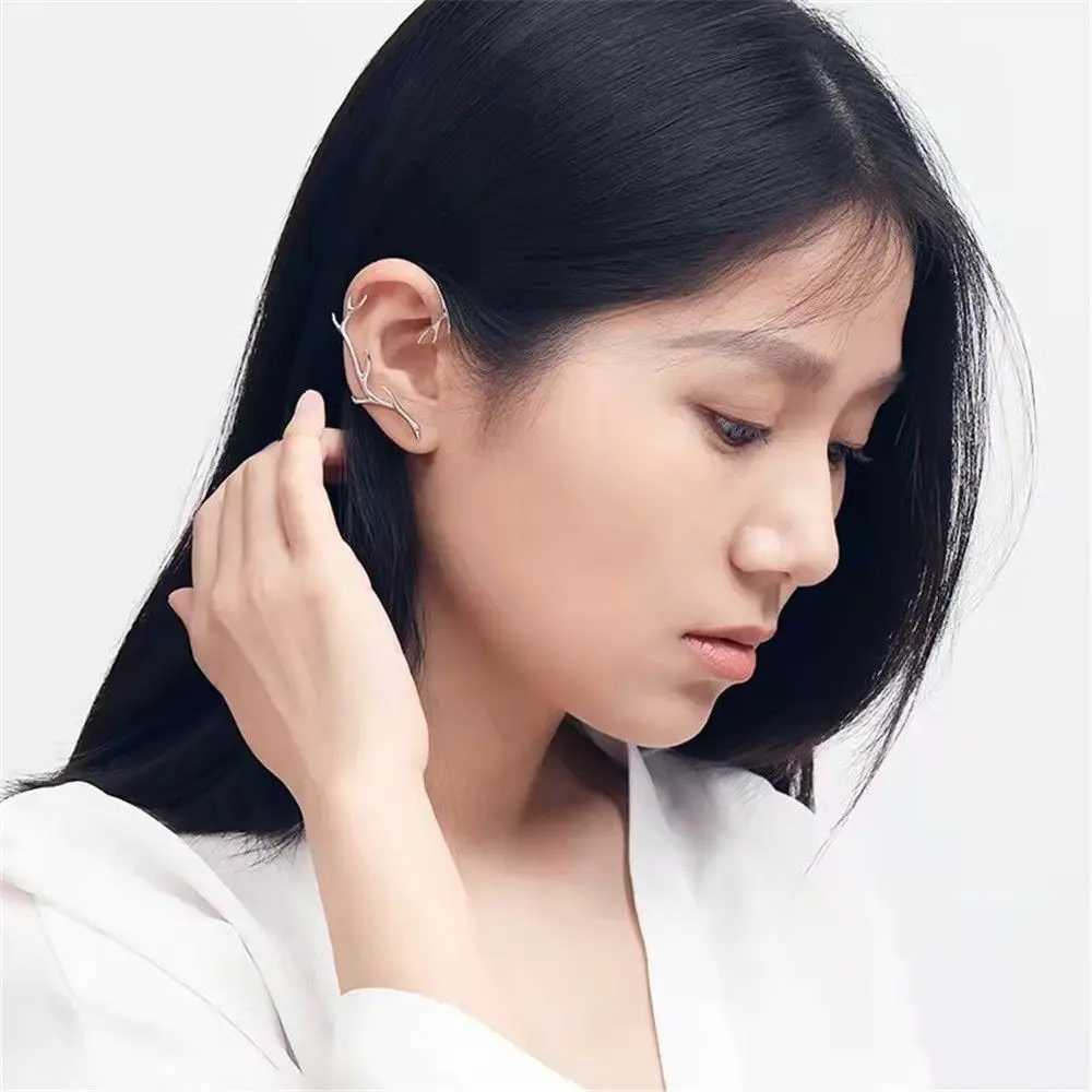 Jewelry Simplicity Ear Clip Elves Branches Ear Cuff Ear Wrap Earrings Fake PiercingX240913