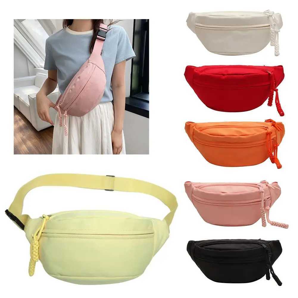 Waist Bags for Women Oxford Leisure Color Waist Bag Shoulder Crossbody Chest Bags Handbags All-match Messenger Belt Bags Z240912