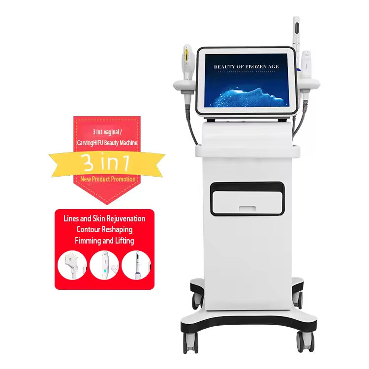 Hot Hot Upgrade 3 In 1 HIFU Face Beauty High Intensity Focused Ultrasound Smas Face Lifting Fine Lines Wrinkle Removal Vaginal Beauty Machine RF Face 