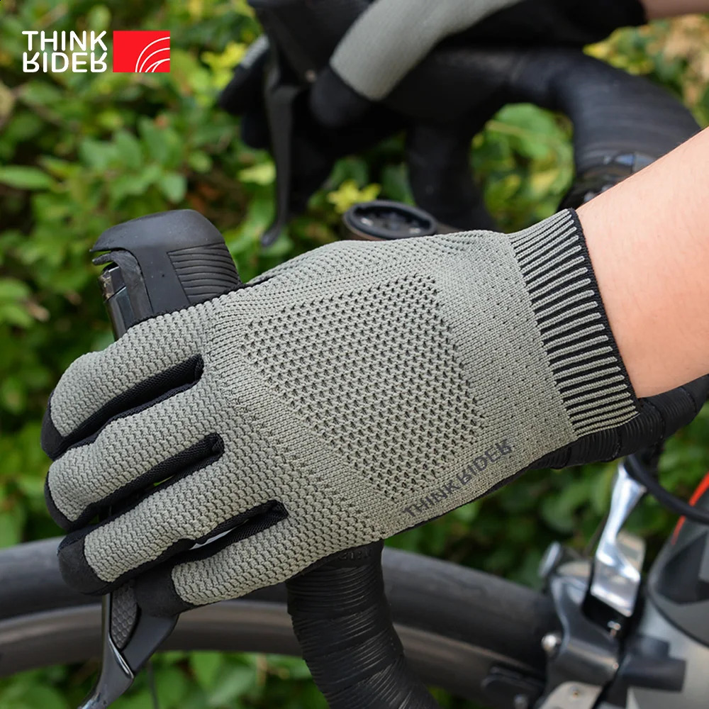 ThinkRider Cycling Gloves Winter Full Finger MTB Bike Bicycle Sports Gloves Men Women Knitted Gym Motorcycle Gloves 240909