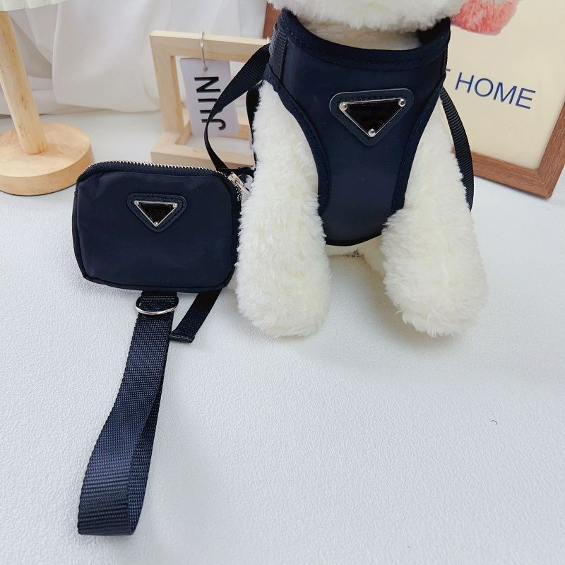 New Designer Pet Draw Harness Adjustable Small Dogs Leash Dog Accessories for French Bulldog Chihuahua Puppy Supplies
