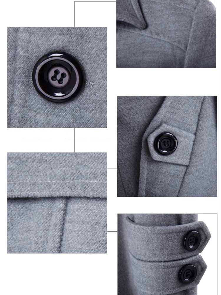 Men British Style Trench Top Coat Mens Long Trench Coat Masculino Male Clothing Classic Double Breasted Overcoat Y240913