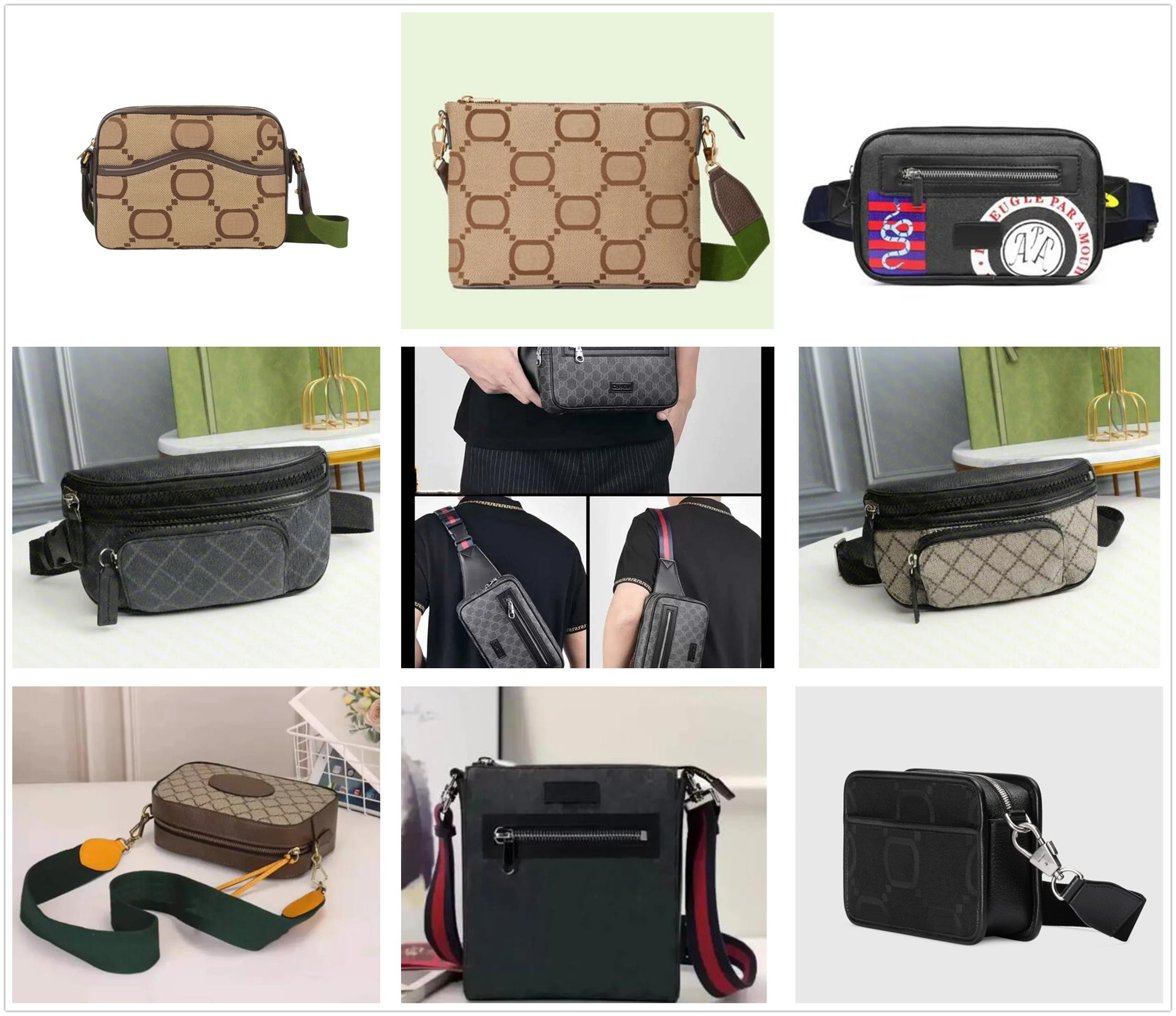 men designer bag men tote bag women men handbag crossbody bag reverse canvas set leather shoulder bag man messenger bags with purse clutch backpack