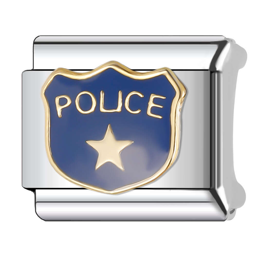 New Women's Gift Christmas Deer Snowflakes Bead Italian Charms Links Bangle Beads Fit 9mm Stainless Steel Bracelet Making DIY For Women Fashion J