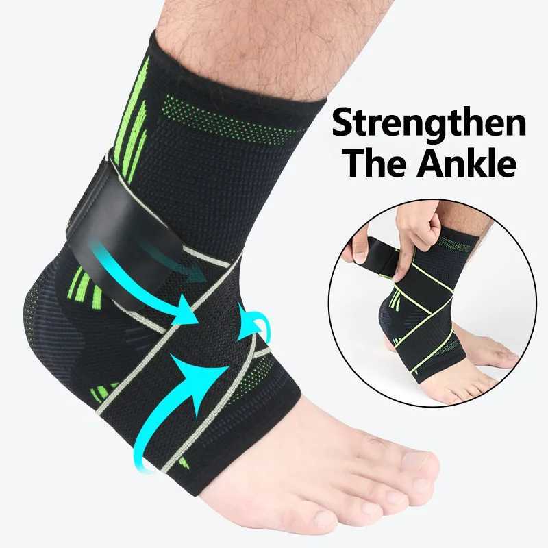 1 Pair Protective Football Ankle Support Basketball Ankle Brace Compression Nylon Strap Belt Ankle Protector Y240913
