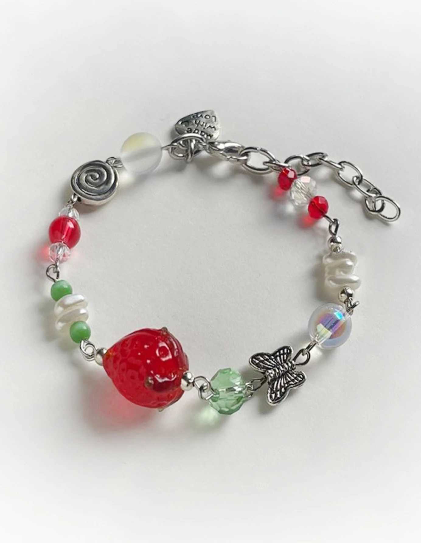 1Pc Exquisite Fruit Star Y2K Fashion Cute Handmade Bead Bracelet Womens Party Ball Gift W240913