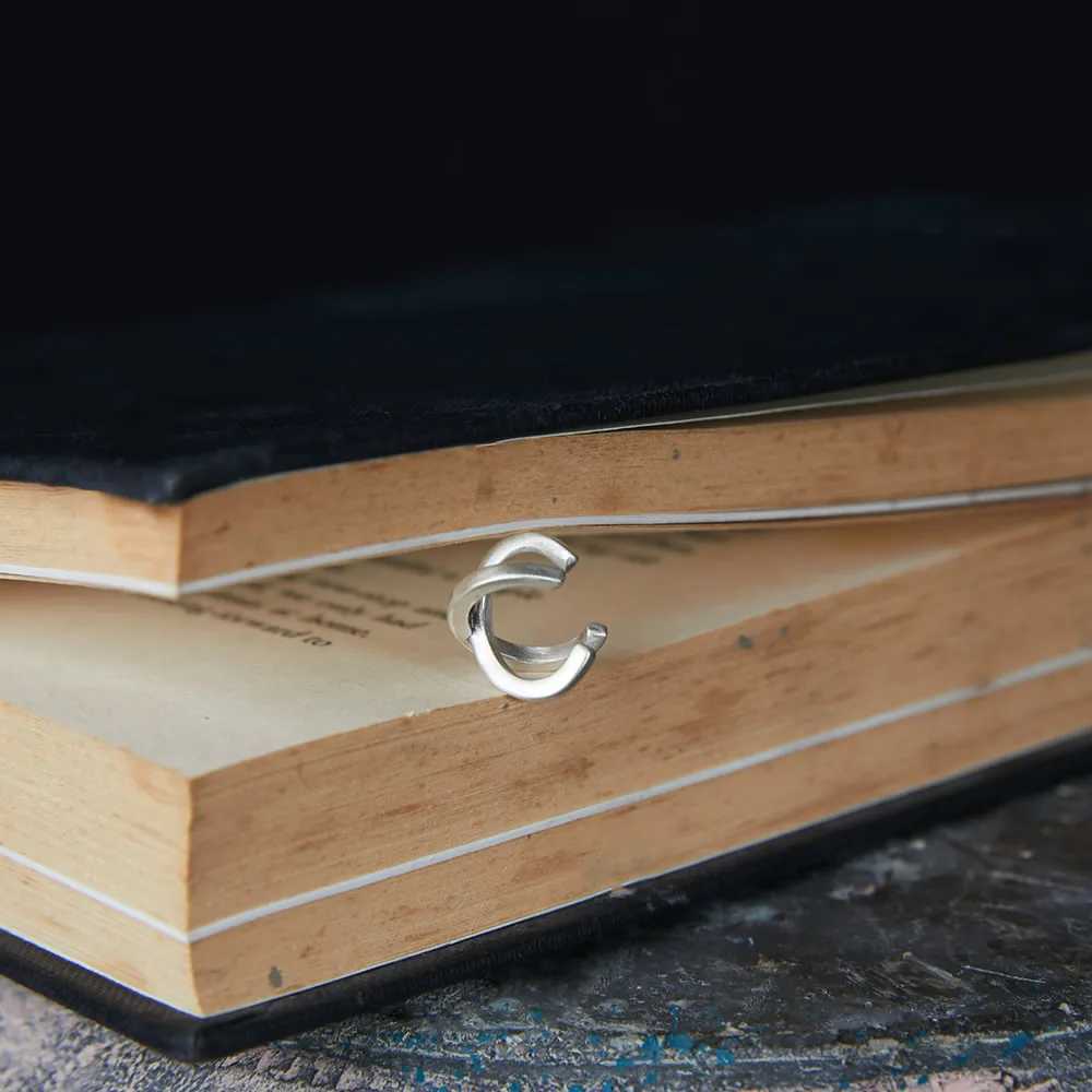 MKENDN 925 Sterling Silver X-Shape Clip Earrings for Women Men Creative Simple C Ear Cuff Non-Piercing Ear Clip Trend GiftsX240913