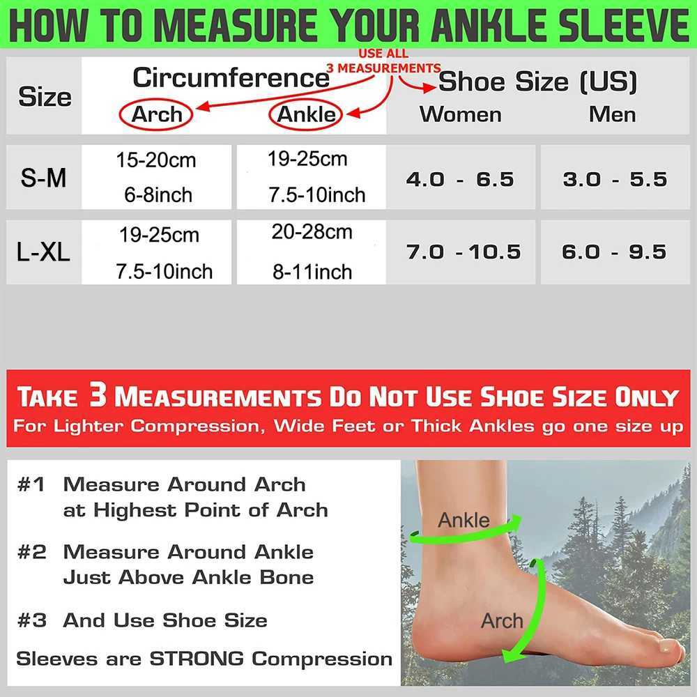 1Pair Sports Ankle support brace Compression Sleeve Plantar Fasciitis Sock for Achilles Tendonitis Joint Pain Swelling Heel Spur Y240914