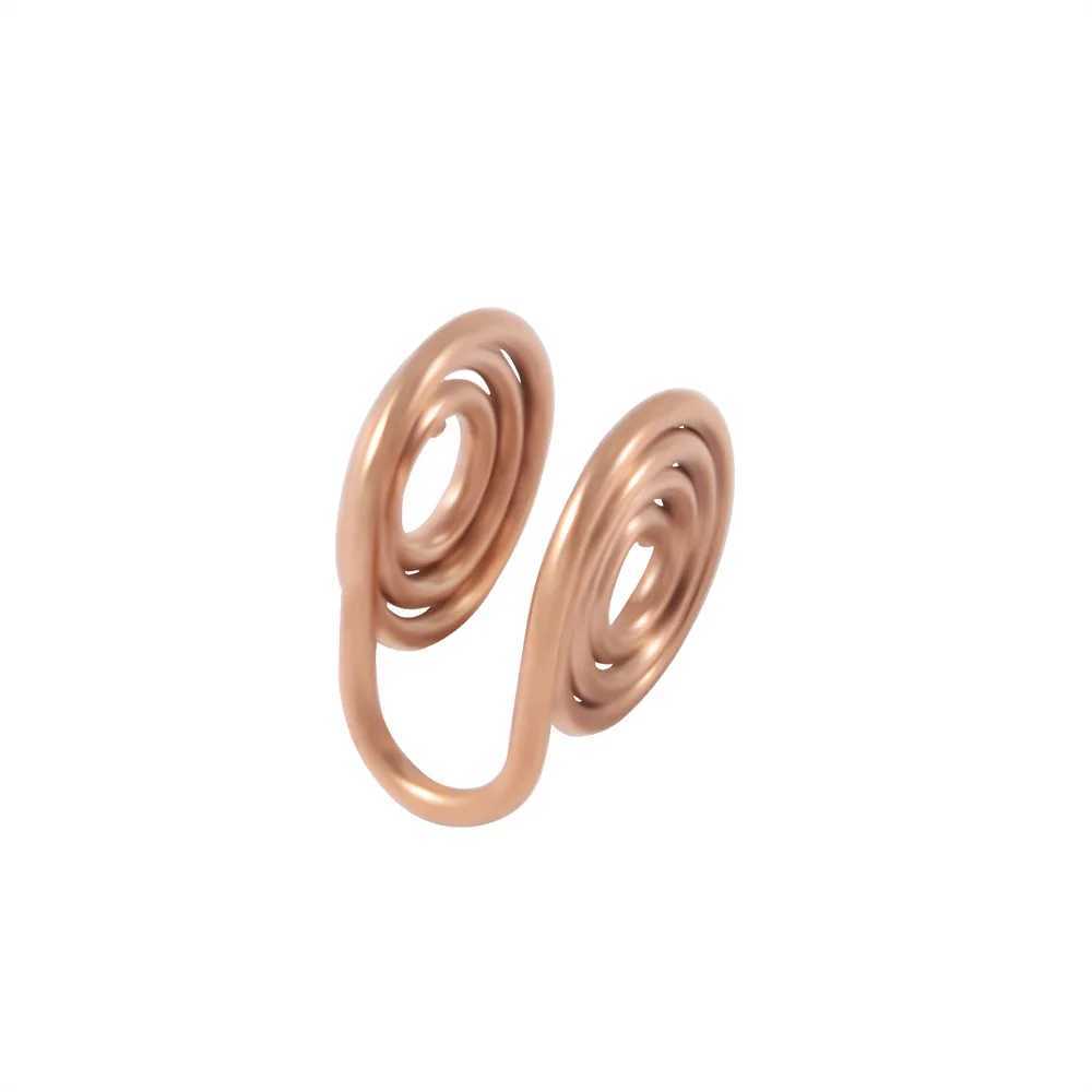 2pcs Stainless Steel Spiral Wire Wrapped Clip On Earrings Non Pierced Ear Cuffs Fake Nose Ring Hoop for Men WomenX240913