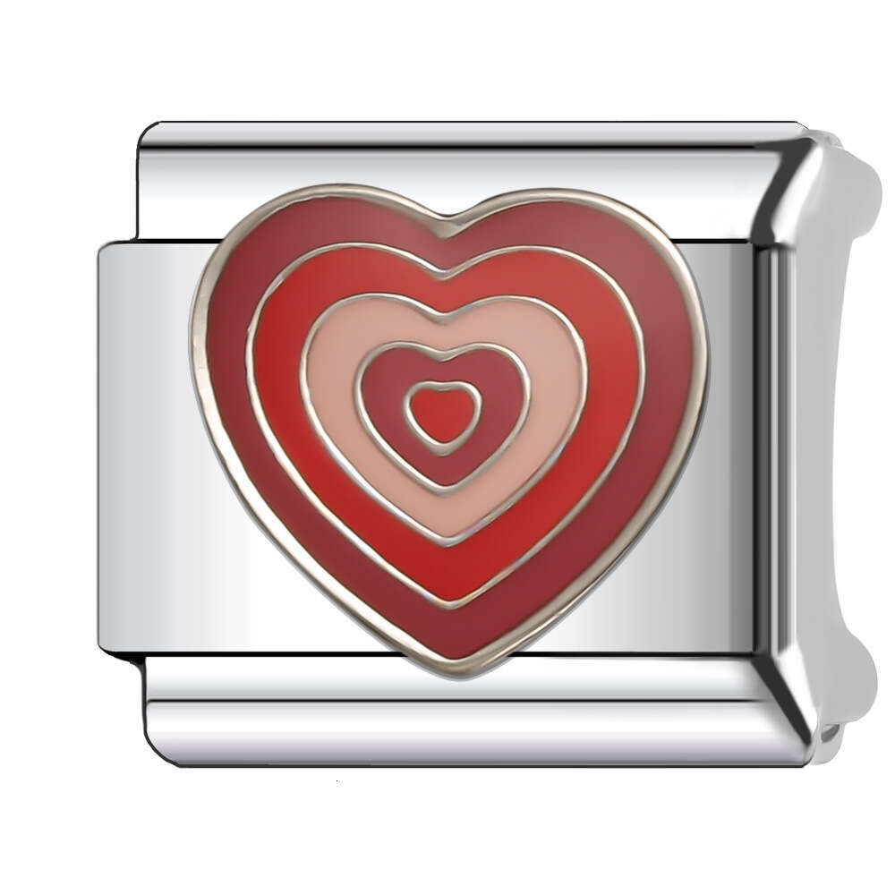 2024 Women's Gift Fit 9mm Stainless Steel Italian Charms Bracelet Links Beads Bracelet DIY Handmade Italian Style Classic Fashion Pattern