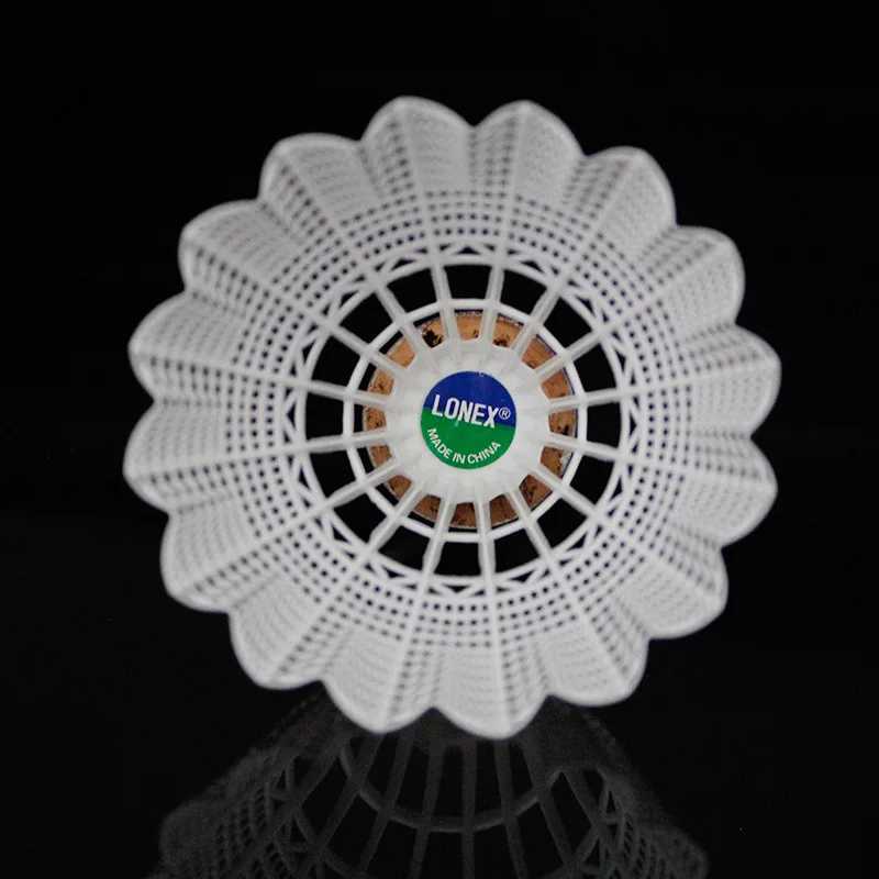 6pcs/tube Super Nylon Shuttlecock Table Fiber Ball Head Full Round Wool Style Plastic Use Durable Badminton for Outdoor Training Y240912