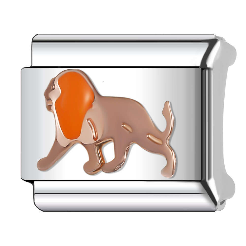 New Women's Gift Cute animals whales dolphins Bead Italian Charms Links Bangle Beads Fit 9mm Stainless Steel Bracelet Making DIY For Women Fashio