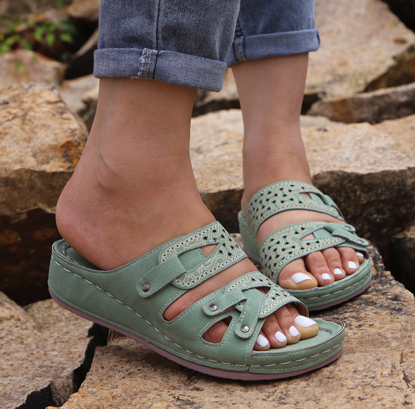 Shoes Beach New Thick Sole Women Wedges Sandals Ladies Summer Holiday Shoes2021 d1f3 2021