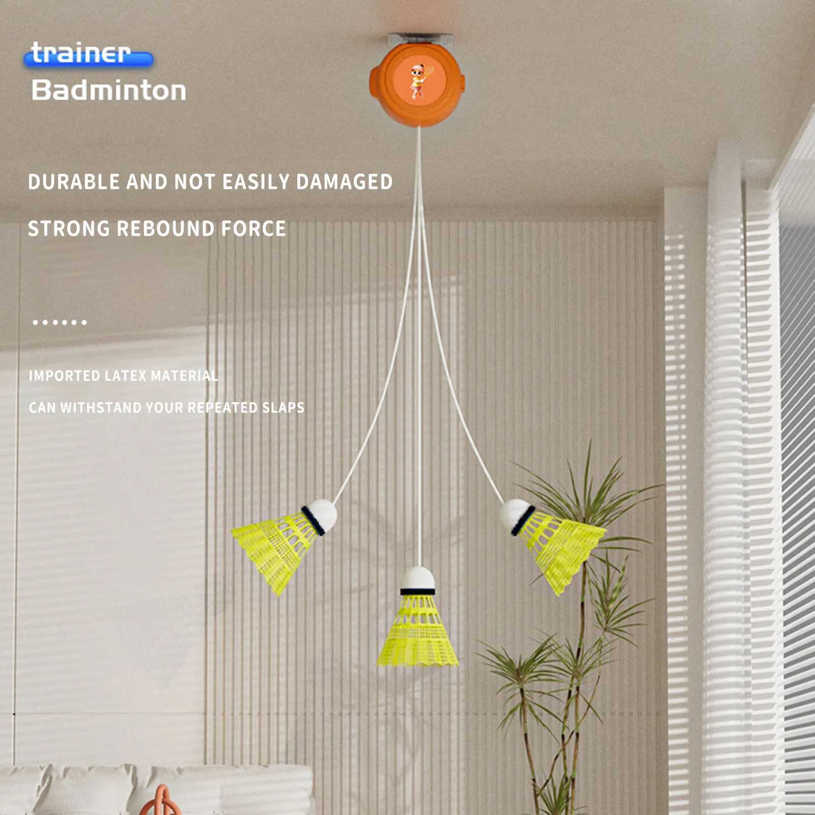 Single-Player Badminton Trainer Self-Study Badminton Rebounds Device for Badminton Beginners and Amateurs Y240912