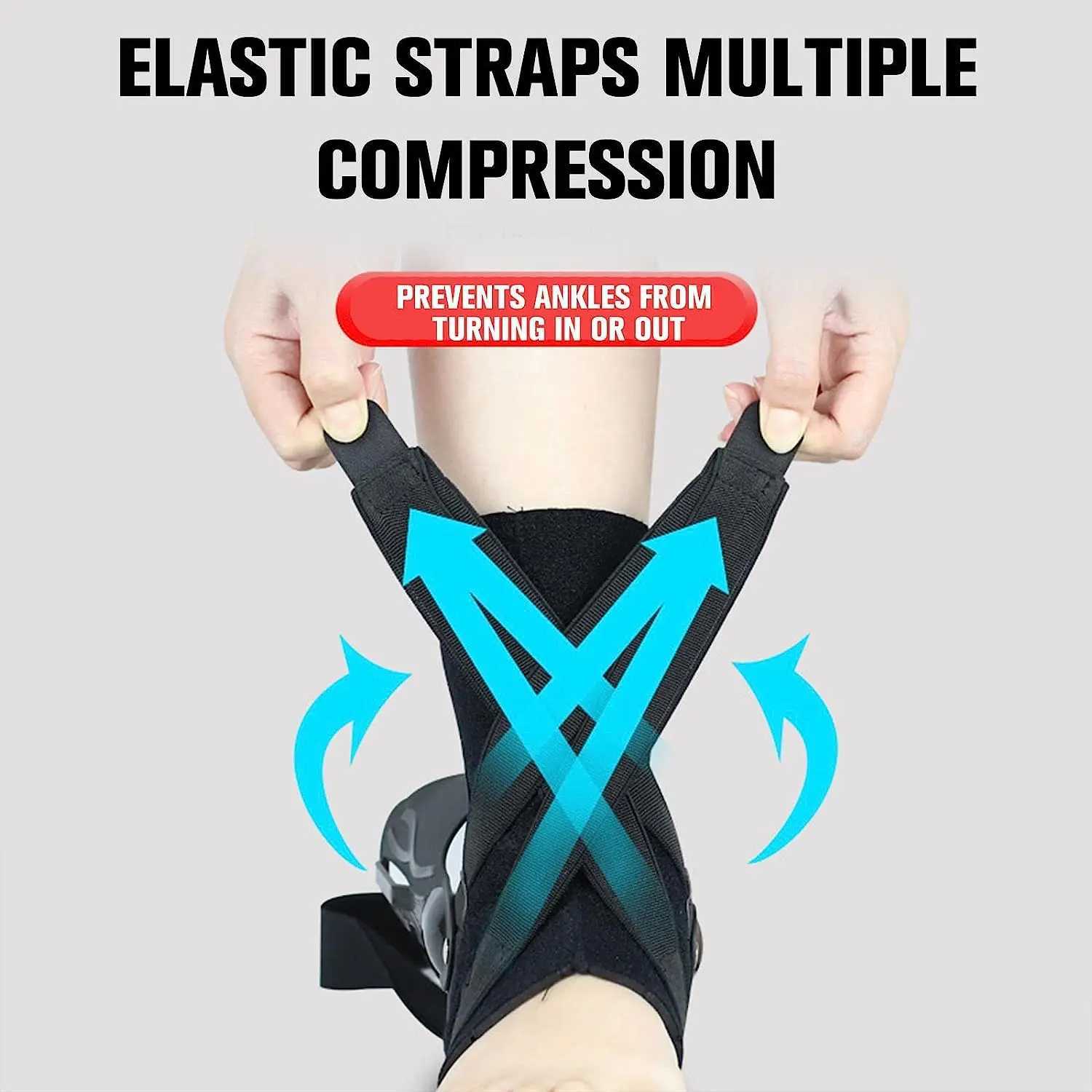 1PC Sports Ankle Brace Plantar for Volleyball Basketball Ankle Support Brace with Side Stabilizers Ankle Brace Unisex Y240913