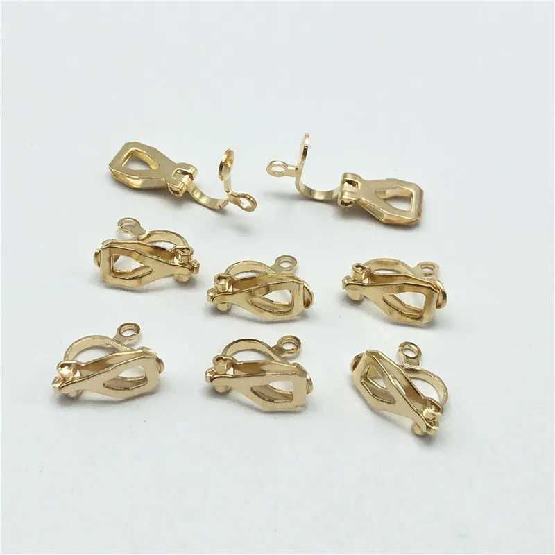 JunKang 20pcs non-pierced metal ear clip DIY earrings for jewelry making handmade accessories wholesaleX240913