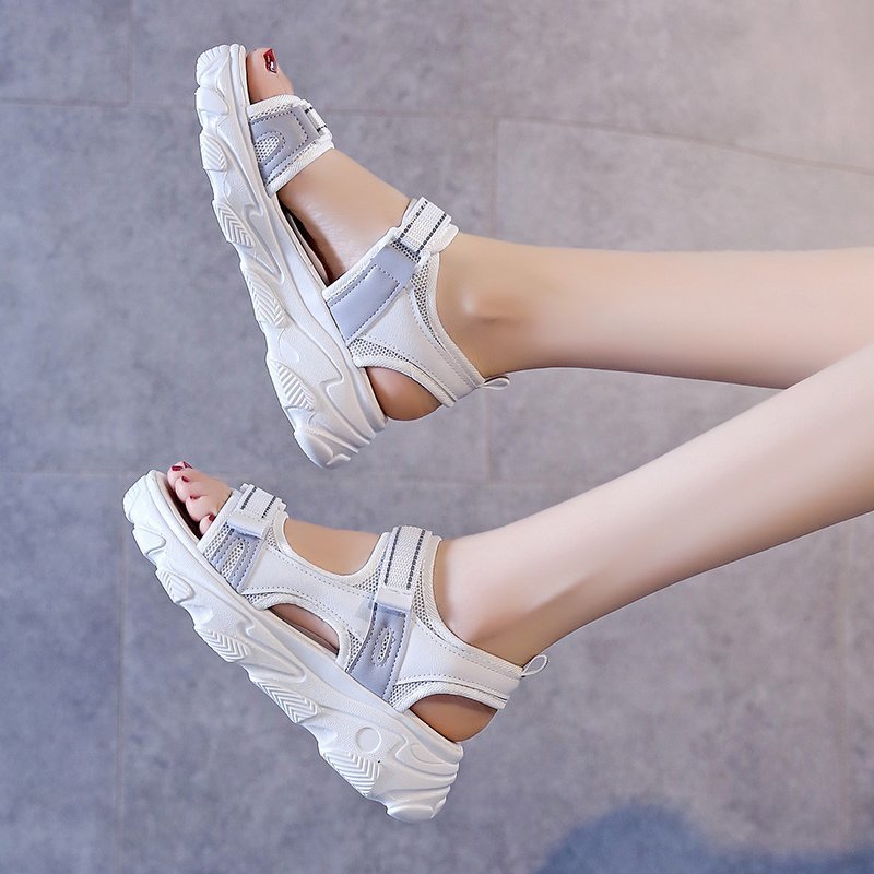 Summer Buckle Women Sandals Outdoor Casual Comfortable Beach Sandalias Mujer Fashion Hollow Out Wedges Shoes Woman
