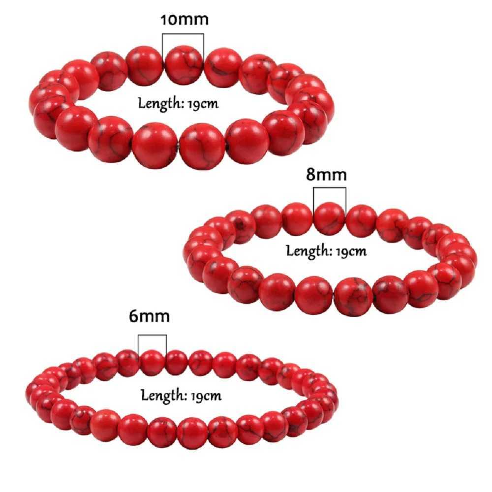 6MM 8MM 10MM Natural Stone Redstone Prayer Bead Bracelet Rose Meditation Bracelet Mens Yoga Jewelry Gift Pulsera W240913