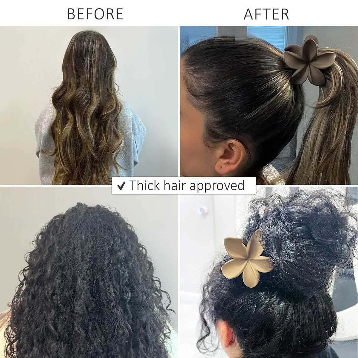 Large Flower Claw Clips For Women Fashion Hair Claw Hair Clamps Girls Matte Hairpins Sweet Headwear Barrette Hair AccessoriesX240912