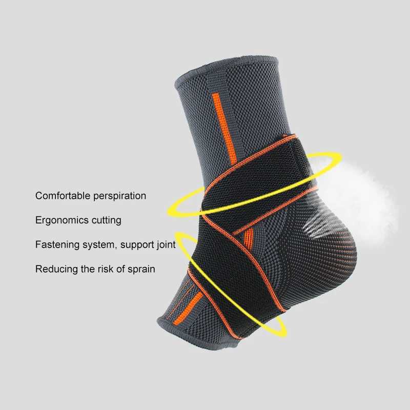 Sports Adjustable Ankle Support Ankle Bandage Ankle Compression Sleeve for Basketball Volleyball Running Fitness Ankle Protector Y240913