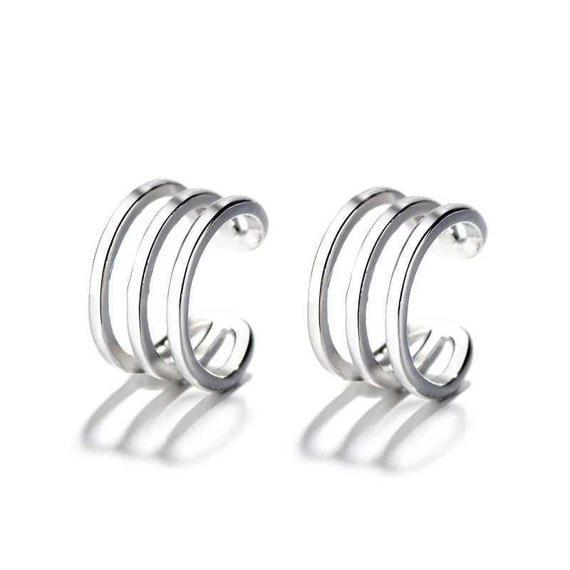 Fashion Jewelry 925 Sterling Silver Multilayer Ear Cuff Women Clip On Earrings no Piercing Earings JewelryX240913