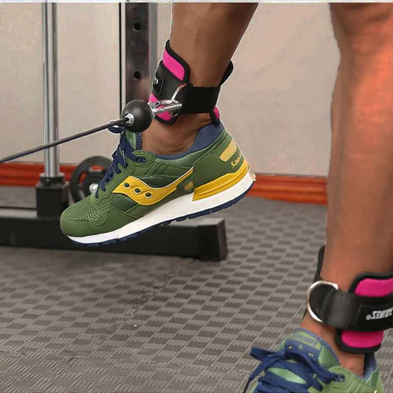 1Pcs Gym Ankle Strap For Cable Machines Resistance Training Women Men Ankle Cuff Padded For Leg Glute Exercise Fitness taekwondo Y240913