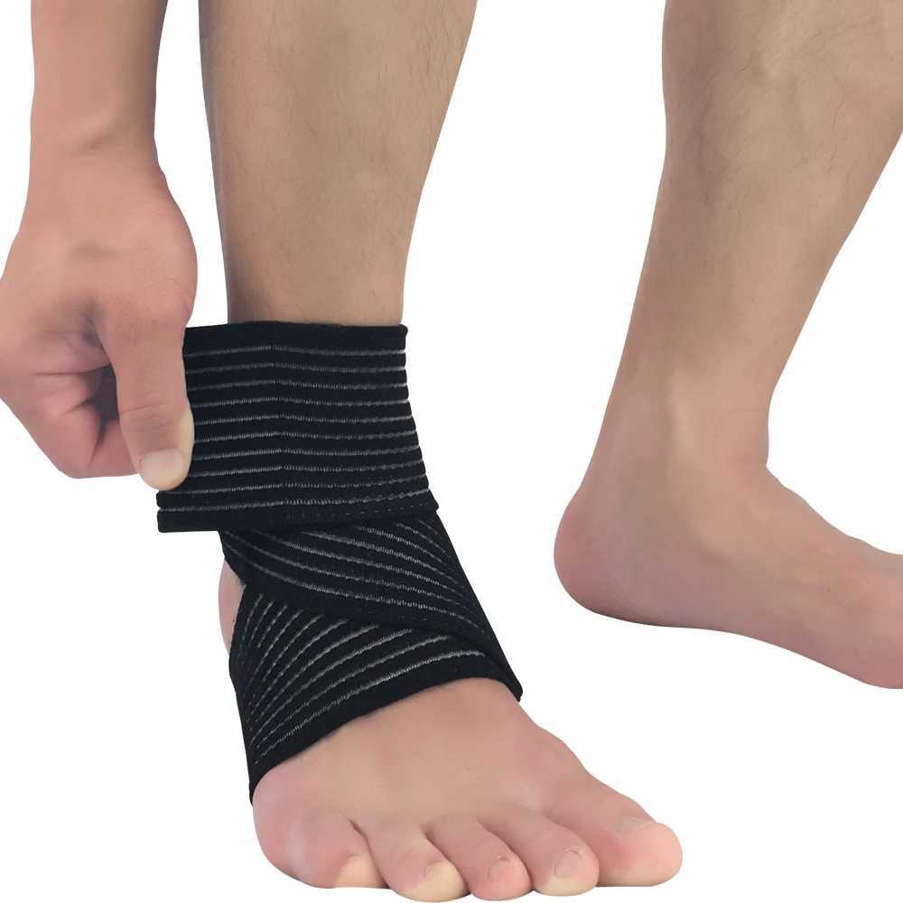1 PC Sports wrap bandage Ankle Strain Elastic Ankle Support Brace Guard Protector Running compression straps Gym Foot Wraps 2018 Y240913