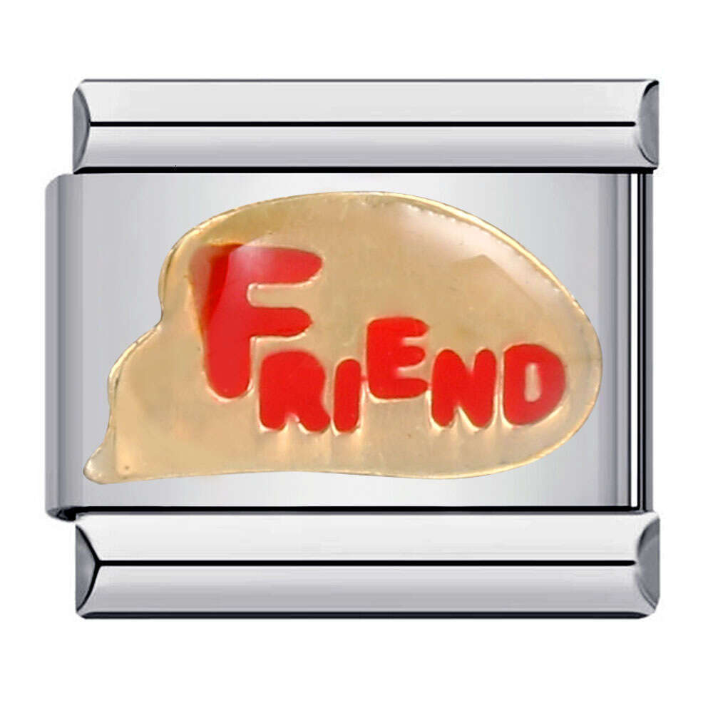 New welding pattern titanium steel gold-plated DIY module bracelet Italian Charm k Fit 9mm Bracelet Jewelry DIY Making Gifts