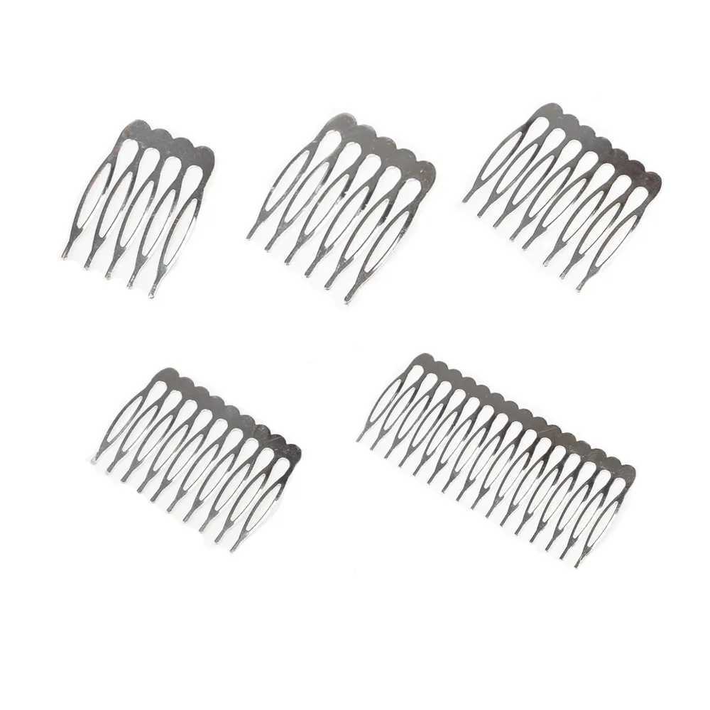 10pcs 5 8 10 12 14 16 18 Teeth Metal Hair Comb Brass For Clip Women Girl Bridal Ornament Jewelry Decorative Accessories WeddingX240913