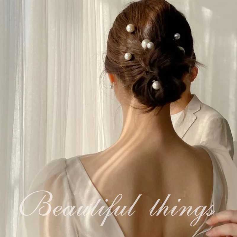 Ruoshui 18pcs Woman Elegant Pearl U Shape Hair Stick Wedding Hairpins Updo Hairstyle Tool Tools Bridal Tiara Hair AccessoriesX240913