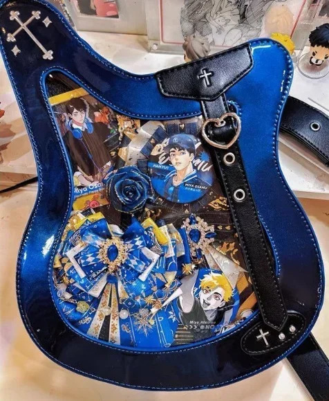 Personality Holographic Trendy Womens Handbags Sweet Cool Y2k Aesthetic Shoulder Crossbody Bag Vintage Transparent Ita Bags 240904