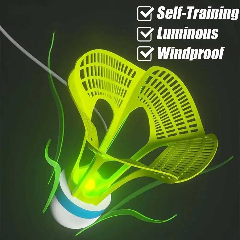 Nylon Outdoor Windproof Badminton Luminous Badminton Accessories Fluorescent Shuttlecocks Super Resistant LED Badminton Ball Y240912