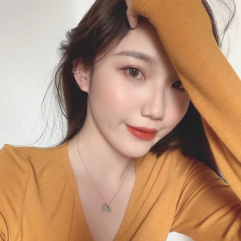 Ear Cuff Clip on Earring Sfake Piercing Gold Color Shiny Leaves Cristal Korean Fashion Luxury Designer Jewelry Accessories WomenX240913