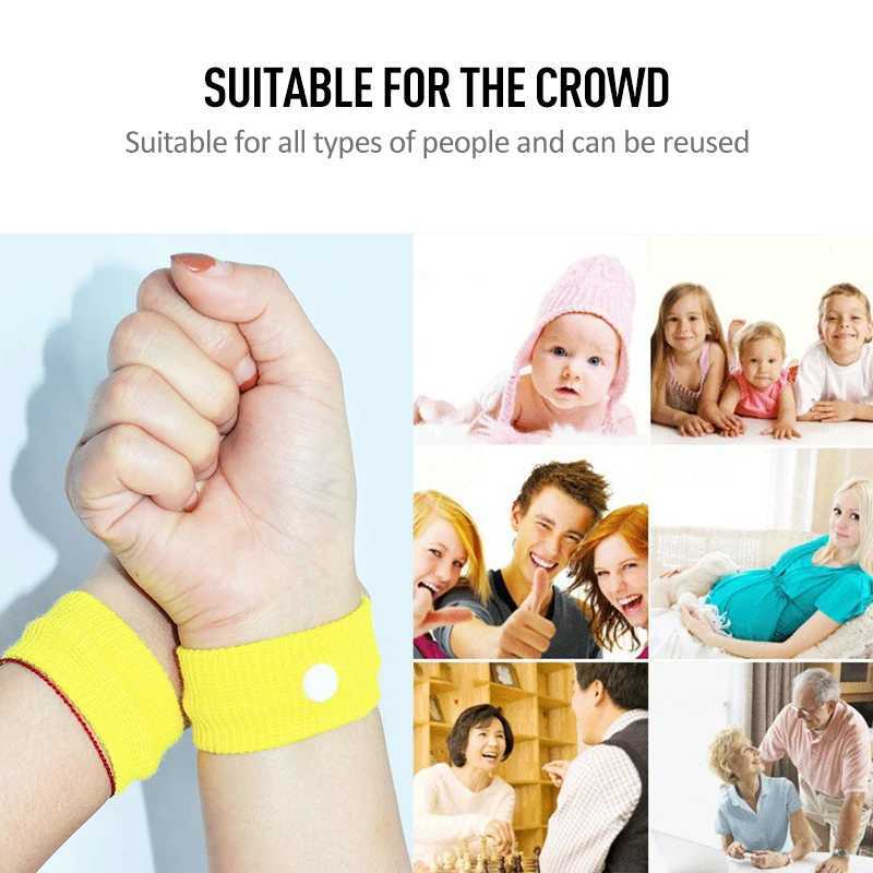 Wrist Support 1~10PCS New Anti-Nausea Bands 100% Natural Travel Motion Morning Sickness Relief Set Of 2 Acupressure Wristband Wrist Support z240913