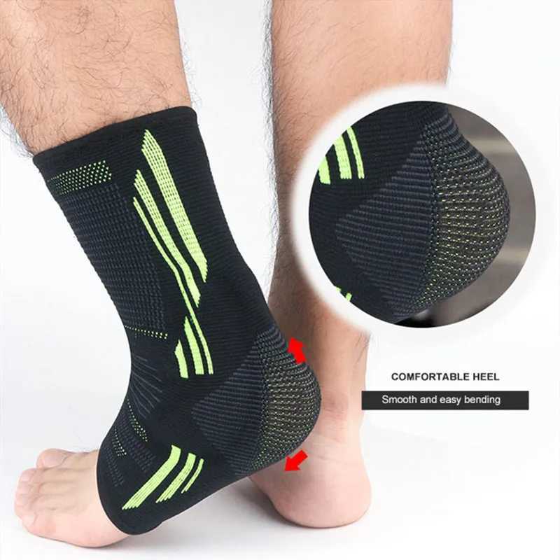 1PCS Ankle Support Protector With Silicone Football Basketball Ankle Brace Fitness Sports Protective Gear Tobillera Deportiva Y240913