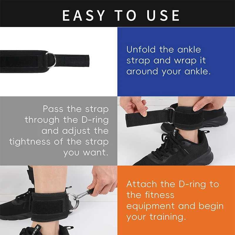 Ankle Straps for Cable Machines Padded Ankle Cuffs for Leg Exercise WorkoutsFully Adjustable and Breathable Ankle Y240913