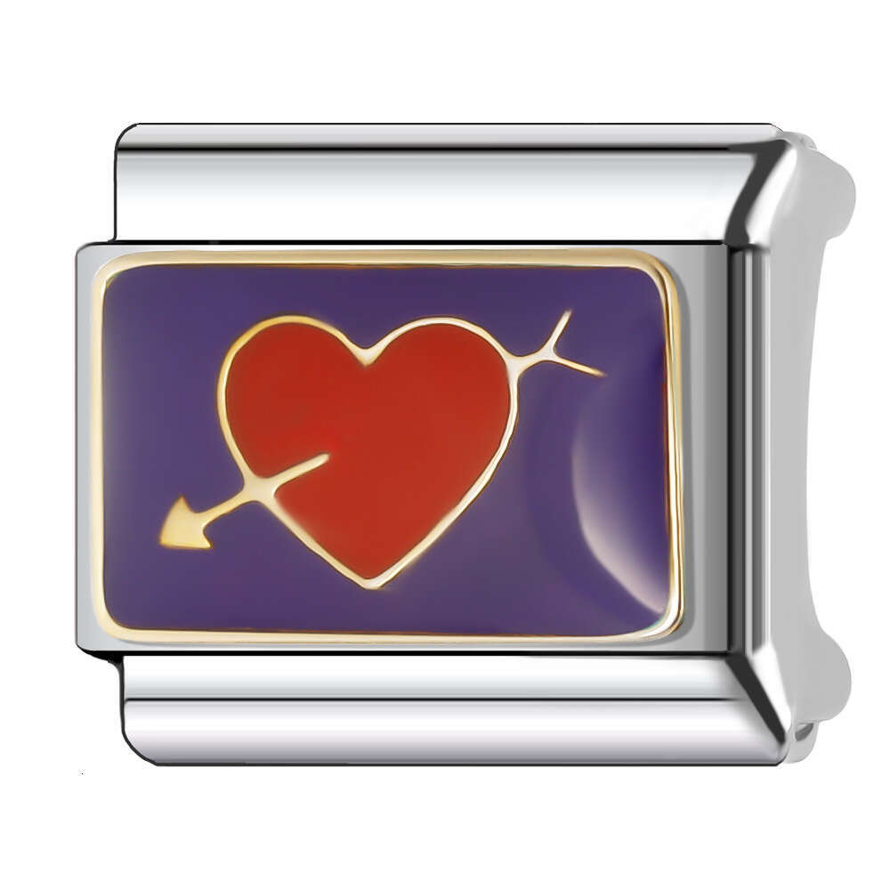 2024 Women's Gift Sweet heart love family charms Fit 9mm Stainless Steel Italian Charms Bracelet Links Beads DIY Bracelet With Italian Style Clas