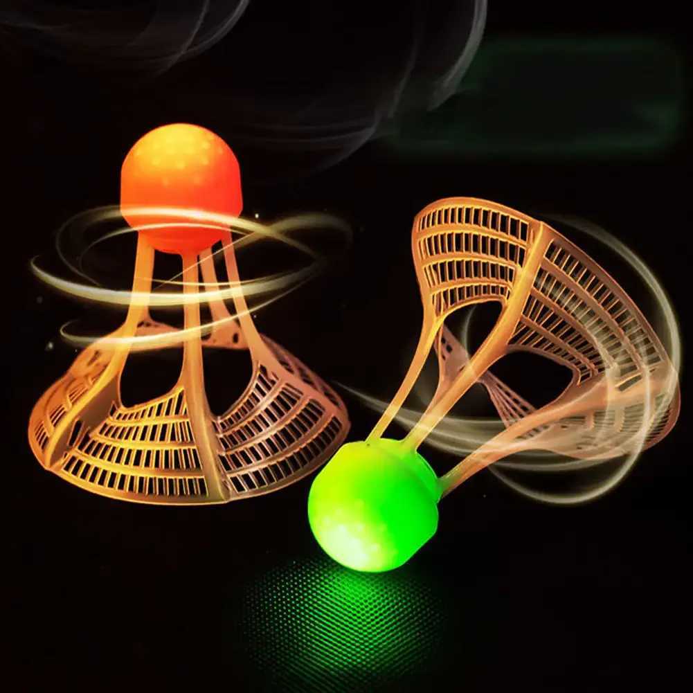 Luminous LED Badminton Lighting Balls Foam Head Luminous Shuttlecock Glowing Colorful Lighting Badminton Outdoor Game Y240912