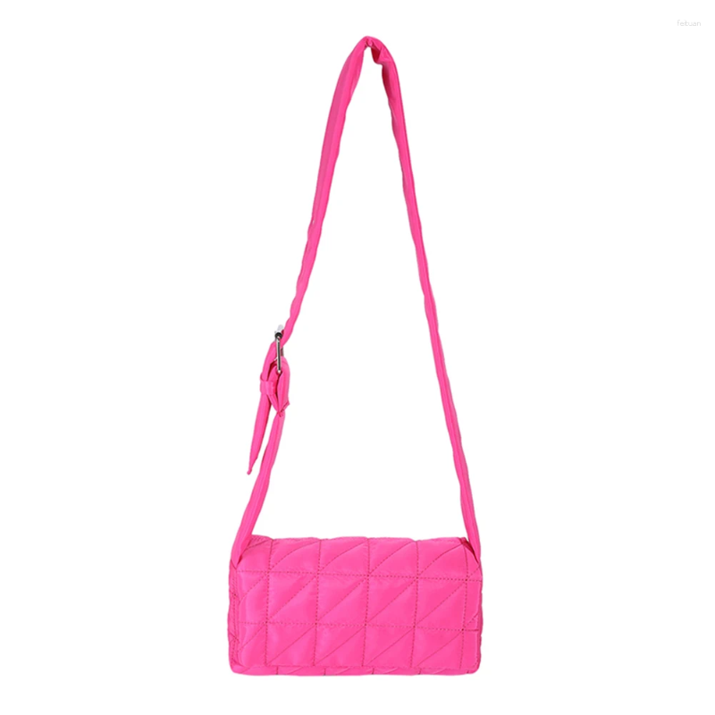 Bag Fashion Padded Quilted Crossbody Solid Color Designer Shopper Pouch Belt Buckle Women Purse Portable Travel