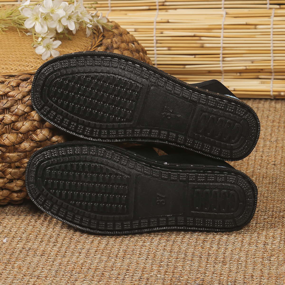 Cloth Shoes Old Beijing Embroidery Flower Social Guy Male Moccasin-Gommino Student Casual Shoes Fashion National Chinese Style