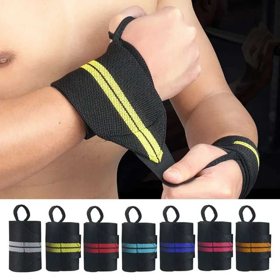 Wrist Support 1PC WeightLifting Wristband Elastic Breathable Wrist Wrap Bandage Thumb Brace Strap Gym Fitness Powerlifting Wrist Brace Support z240913