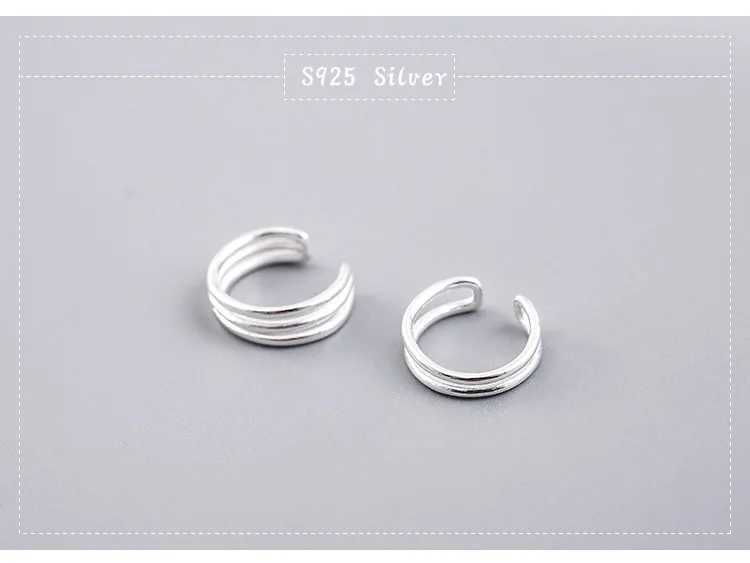 REETI 925 Sterling Silver Clip on Earrings Ear Cuff For Women Girl Lady Without Piercing Earring JewelryX240913