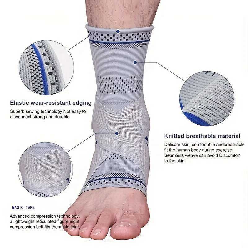 Ankle Brace Adjustable Compression Ankle Support Men Women Strong Ankle Brace Sports Protection Stabilize Ligaments-Eases S Y240913