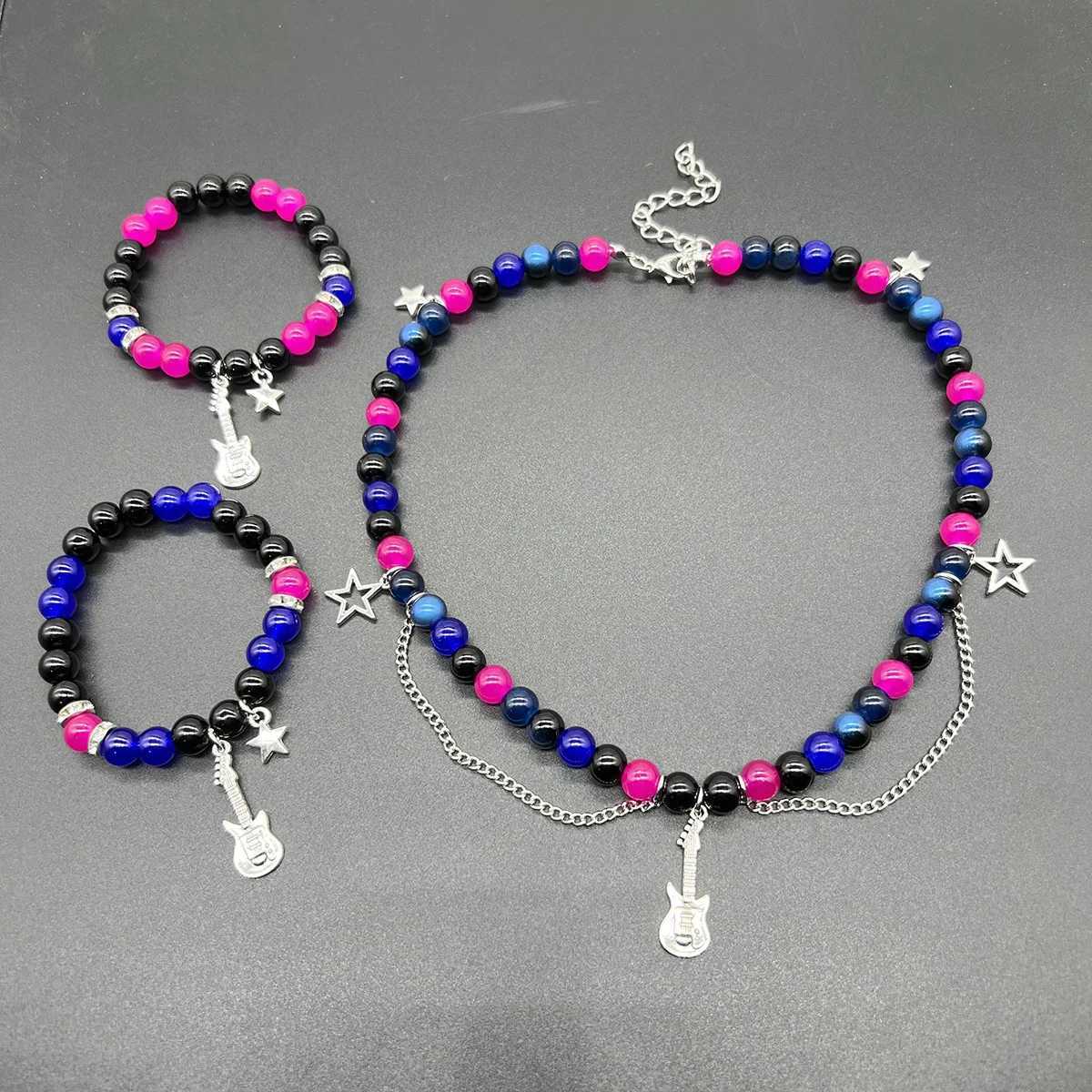 TV girl lover matching necklace bracelet who really cares about album inspiration necklace couple beads bracelet friend jewelry gift W240913