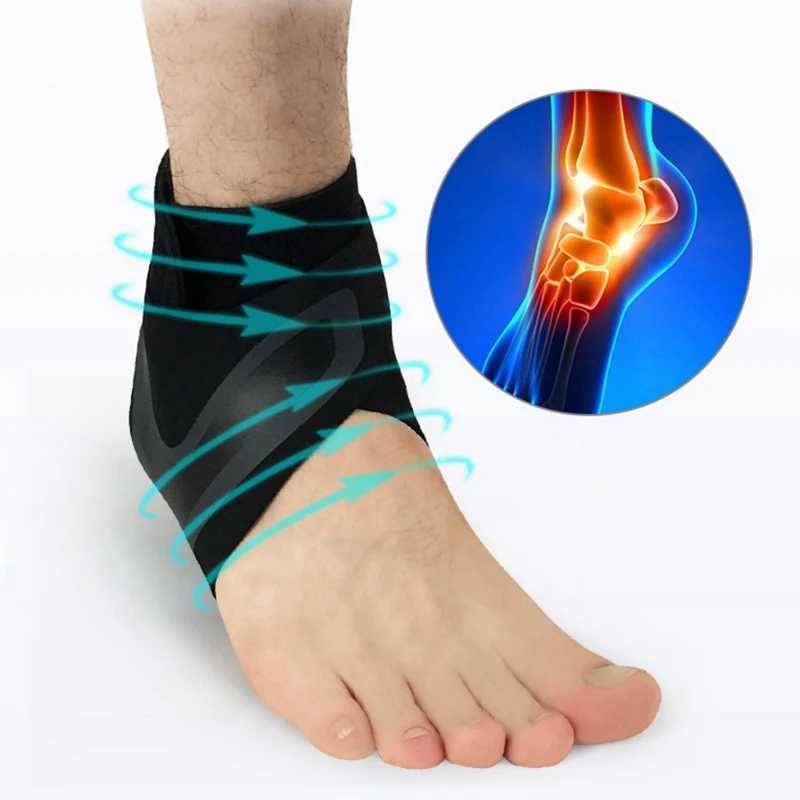 Ankle Brace Breathable Polyester Fiber for Sprains Sports Injuries Adjustable Compression Ankle Wrap Support For Fitness Running Y240913